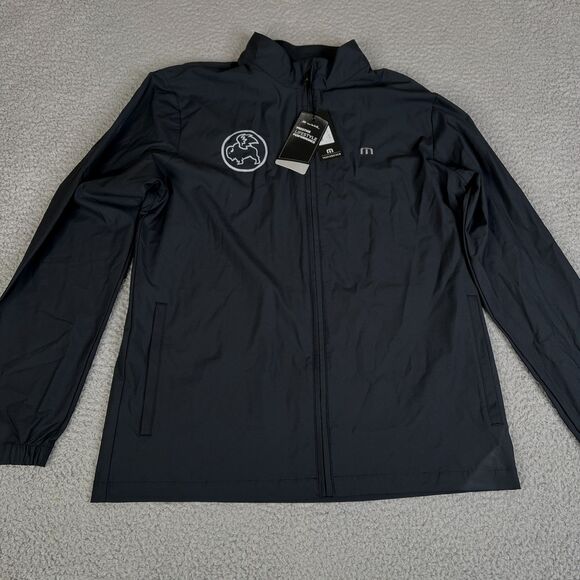 Travis Mathew Surfside Jacket Mens M Black Full Zip Jacket Full Zip Lightweight - Picture 1 of 16